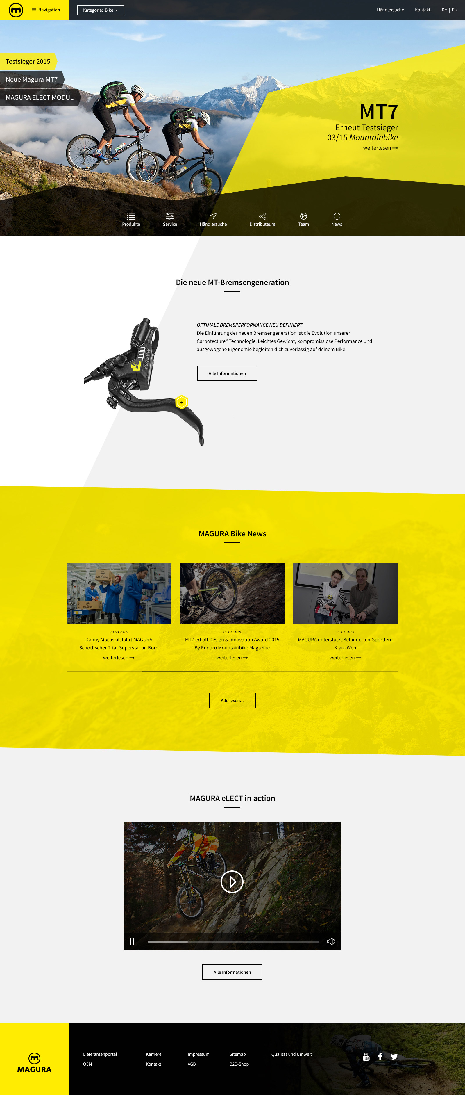 Portfolio Magura Startseite