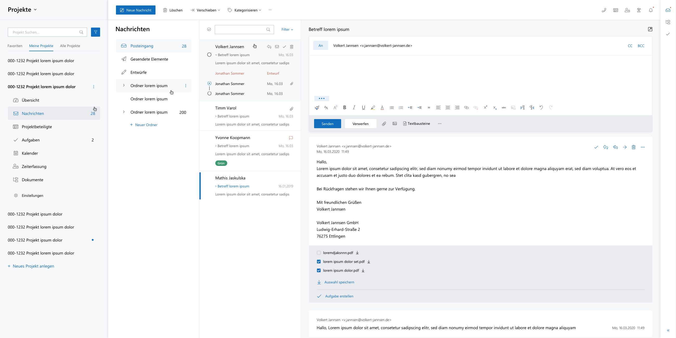 outlook prio posteingang